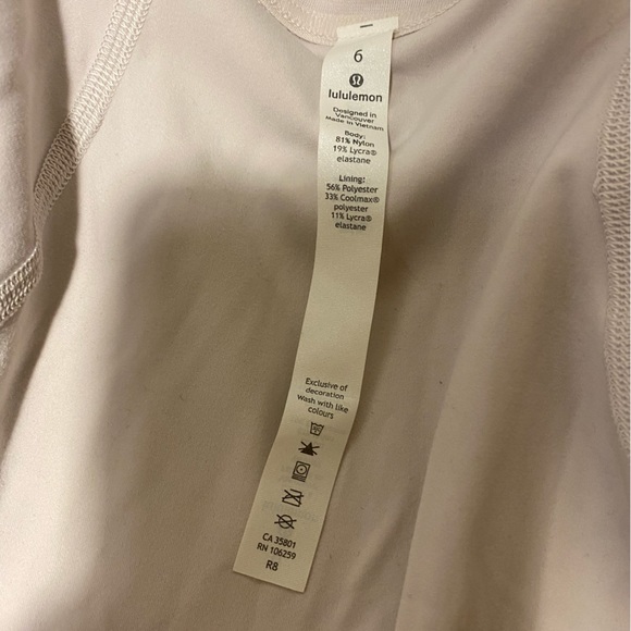 Lululemon Asymmetrical Hoodie size 6 color light blush pink - Picture 6 of 7